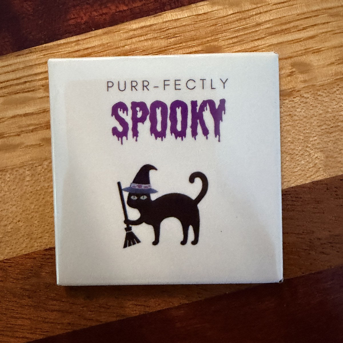 Purr-fectly Spooky Halloween Magnet